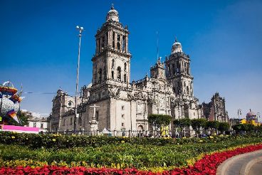 Mexiko, katedrála v Mexico City