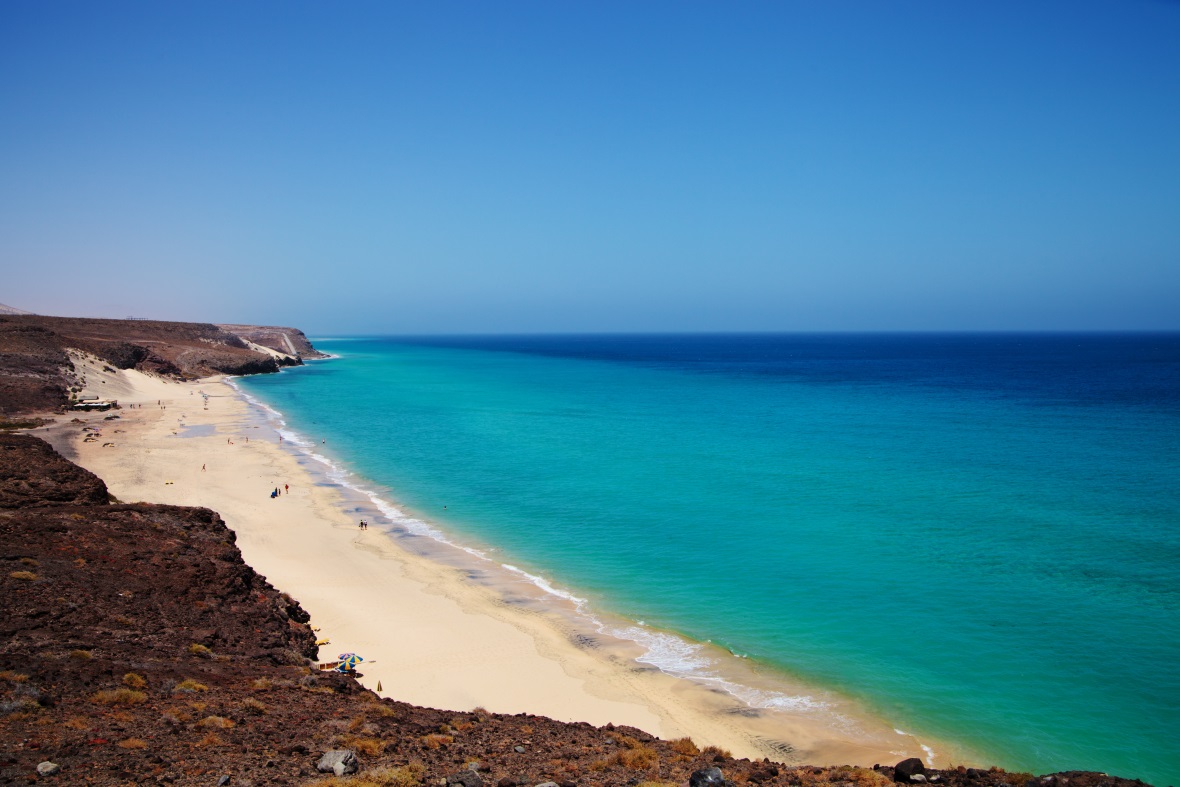 Pláž Barca na ostrově Fuerteventura. Pláž Barca na ostrově Fuerteventura.